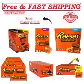 REESE'S Milk Chocolate Peanut Butter Cups, Christmas Candy, Select Flavor & Size - Miniatures Milk Chocolate Peanut Butter., 35.6 oz