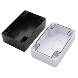 Shopcorp Push Button Station Box with 2 Position Maintained Selector Rotary Switch Waterproof Self-Lock Switch, 22mm NO/NC, 220VAC 10A and Mushroom Head Emergency Push Button (Stay-Put, Red)