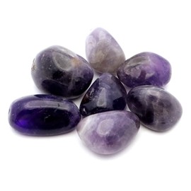Amethyst Tumbled 5.3 oz (150 g) Natural Stone Power Stone Purification Goods Purple Crystal Grate February Birthstone