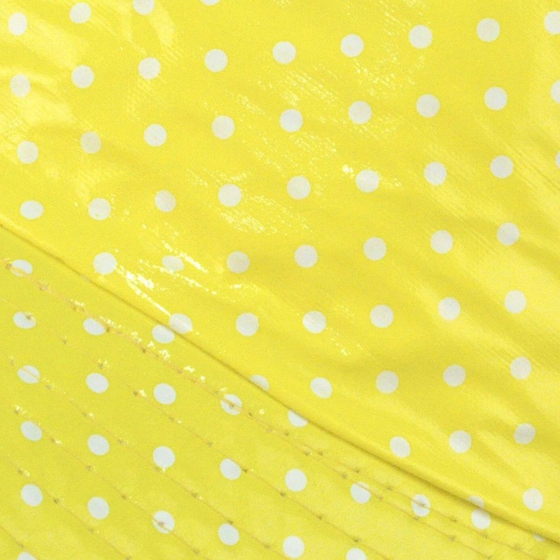 Toutacoo, Waterproof Vinyl Bucket Rain Hat (08- Polka Dot Yellow)