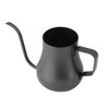 280mL Black Stainless Steel Drip Coffee Pot Gooseneck Long Mouth