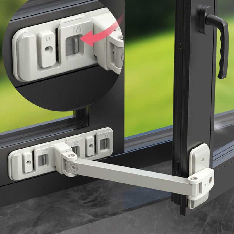 Child Safety Window Stopper Falling Prevention 3 Gears Adjust Children