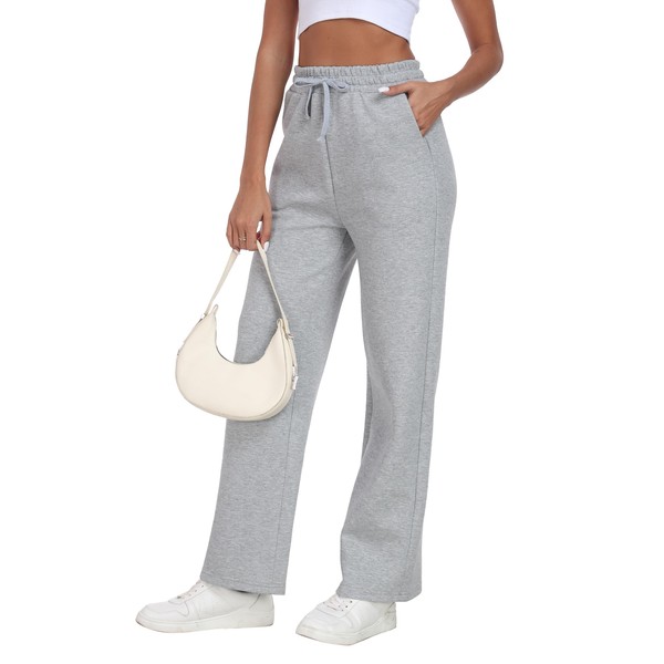 LIGHTBACK Women's Wide Leg Sweatpants Lounge Jogger Pants Loose Drawstring