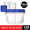 Stock Your Home 16oz Plastic Containers with Twist Top Lids