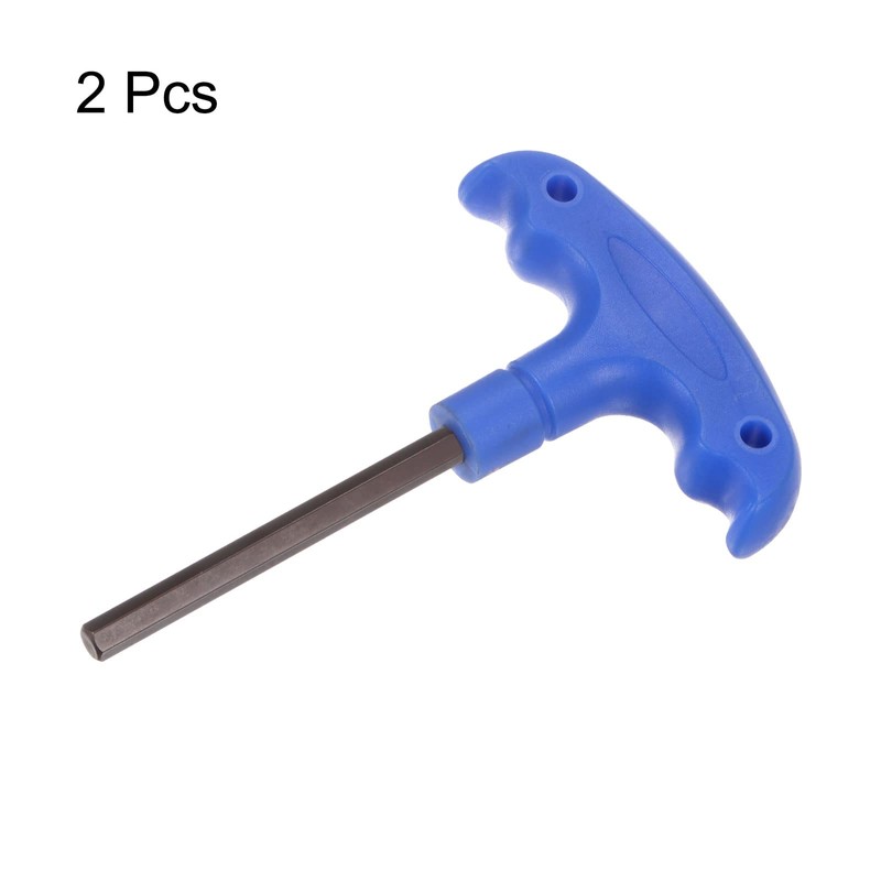 sourcing map 2pcs H6 T-Handle Hex Key Wrench 6mm S2