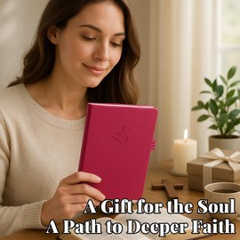 Bible Study Journal for Women – Guided Christian Notebook with Bible Reading Tracker, Prayer Prompts, Church Notes & Bible Study Supplies, Bible Journaling Kit, Beautiful Faith Gift for Her