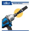 LABEAR- 7/16 hex to 1/2 impact adapter, 7/16 impact driver,