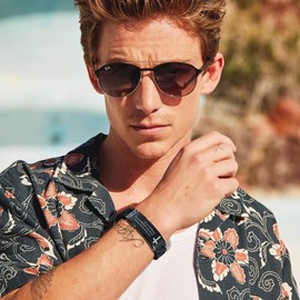 Stainless Steel Engraved with John 3:16 For God so loved the world Bible Verse Inspirational Cross ID Bracelet Wristband for Men and women