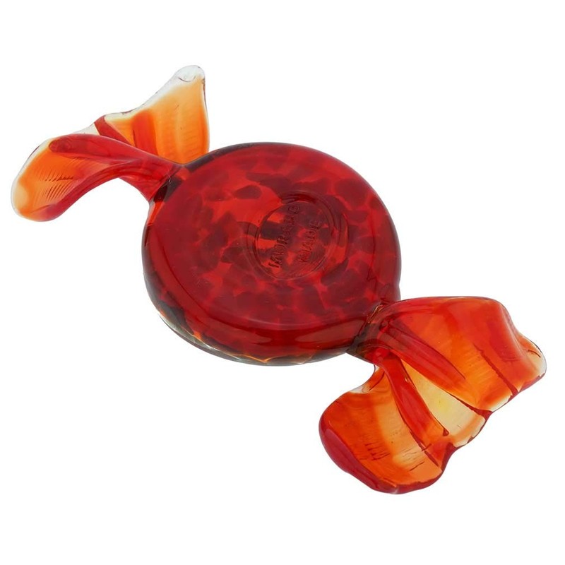 Glass Of Venice Murano Glass Candy - Avventurina Red