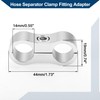 Hihaha Hose Separator Clamp Fitting Adapter/Pipeline Hose Line Separating Clamp