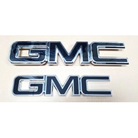 GM Grille Tailgate Emblem Black Chrome for 2015-19 GMC Sierra 1500 2500HD 3500HD