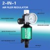ENDOZER 1/4" NPT Inlet and Outlet Air Compressor Water Separator