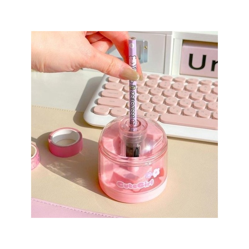 Schedule Stationery Cute Automatic Pencil Sharpener / 일정문구 뽀짝 자동