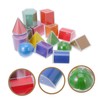Operitacx 15pcs Geometric Solids Boys and Girls Interactive Math Toys