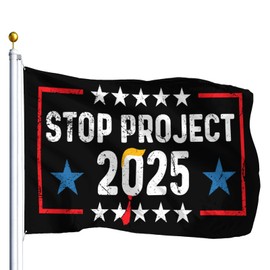 Stop Project 2025 Project Anti Flags 3x5 Outdoor Happy Tapestry For Dorm Indoor Outdoor Decoration For Porch 3x5 Ft, Birthday Gifts For Men