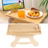 Sofa Arm Clip Table Foldable Wooden Armrest Clip On Tray