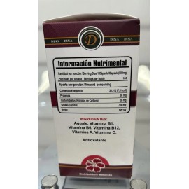 Unbranded Aguaje Peruano Reforzado para la Mujer 500mg 100 Capsulas