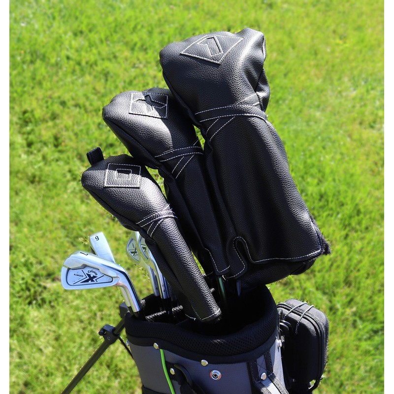 Izzo Unisex's Premium Driver Headcover Golf Club, Black