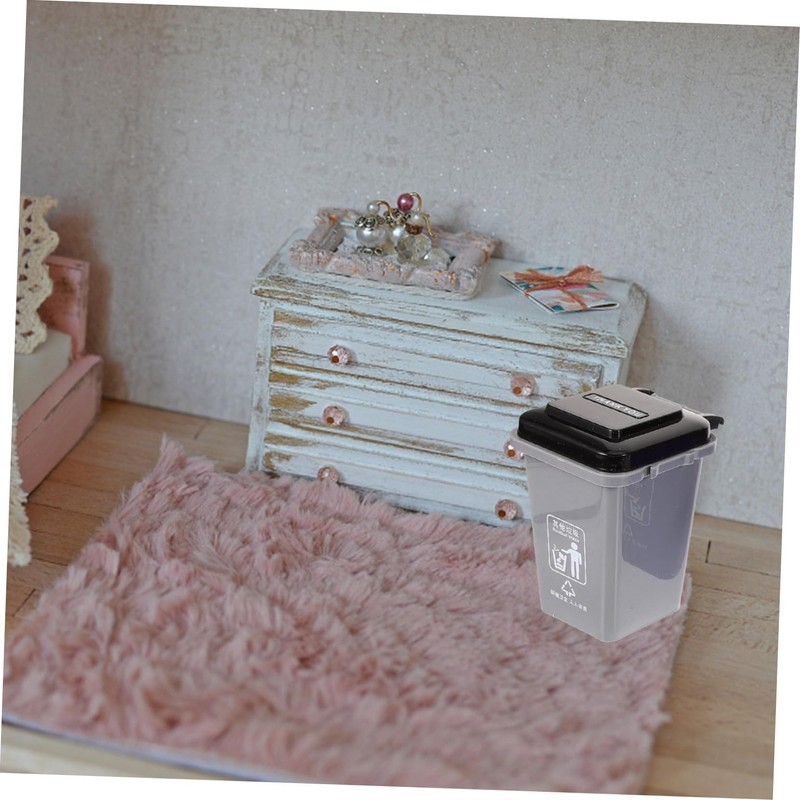 Hohopeti Miniature Garbage Can Model Educational Thickened Desktop Waste Bin