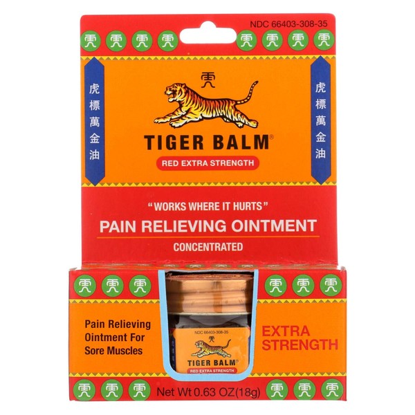 Tiger Balm Pain Relieving Ointment Extra Strength .63 Ounce
