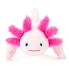 Zappi Co 100% Recycled Pink Axolotl Plush Toy (30cm Length)
