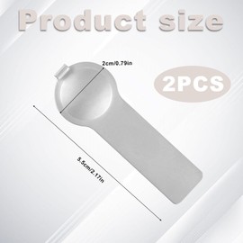 lasuroa 2pcs Italian Charm Opening Tool, 0.35in Italian Charm Bracelet Starter Stainless Steel Bracelet Helper Tool/Link Tool for Adding and Removing Charms Bracelets