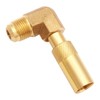 Uenede 5Ft Propane Hose with 0-20 PSI Adjustable Regulator, Brass