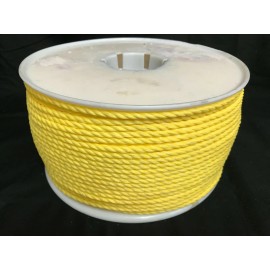 Tytan 1/4 3/8 1/2 5/8 3/4 1 Yellow Polypropylene Rope Poly Boat Dock Work Tree 3Strand - 1/2 inch x 600 foot (coil)