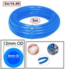 HUAZIZ 5m PU Pneumatic Hose, Blue, 12mm OD x 8mm