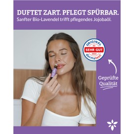 Heldengrün® BIO Roll-On Lavendel [100% NATURREIN] Dermatologisch getestet - 2-in-1: Duft & Pflege - Lavendelöl Roll-On mit Jojoba- & Mandelöl - Ideal am Abend - 3 x 10 ml