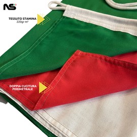 Ns Produzione Bandiere Italy Flag 70 x 100 cm Nautical Polyester 130 g or Wool 230 g (Nautica 230 g/m²)
