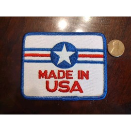 Vintage Voyager Made In USA Patch Emblem United States Patriotic NEW Iron-On/Sew