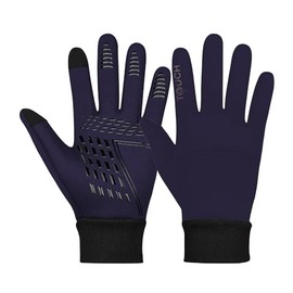 3S SPORTS Kids Children Boys Girls Cycling Winter Gloves Warm Gloves Touch Screen Anti-slip Thermal Gloves (Navy Blue, 2XS)