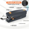 Rechargeable Electric Stapler, 25 Sheet Capacity, Quiet Operation, Jam-Free and