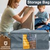Garment Guardians 35L Clothes Storage Bag Underbed Wardrobe Foldable Storage