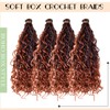 4 packs Track Braid Hair Boho Box Braids Goddess Curl