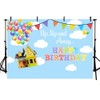 MEHOFOTO UP Birthday Party Photo Studio Backdrop Props Boy Adventure