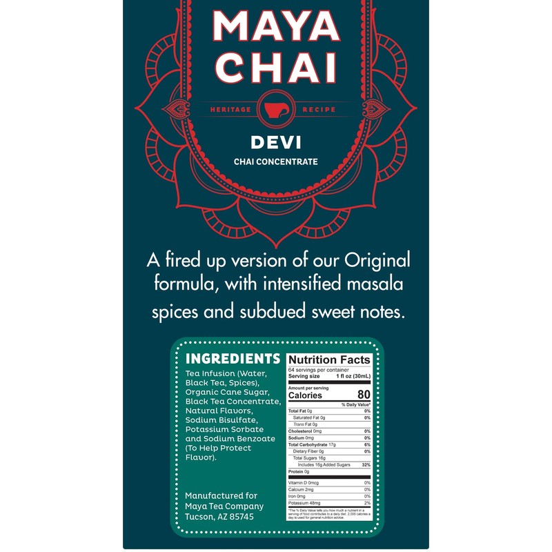 Maya Heritage Chai, Devi Tea Concentrate (Single Bottle)