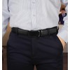 BULLIANT Men's Ratchet Belt 2 Pack-Click Leather Belt Adjustable for