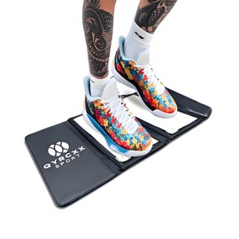 Portable Basketball & Volleyball Sticky Mat - 60 Traction Sheets, Foldable, Reusable, Non-Slip Traction Board for Court Shoe Grip Enhancer, Perfect for Hardwood Floors - Traction Mat for Sport Courts