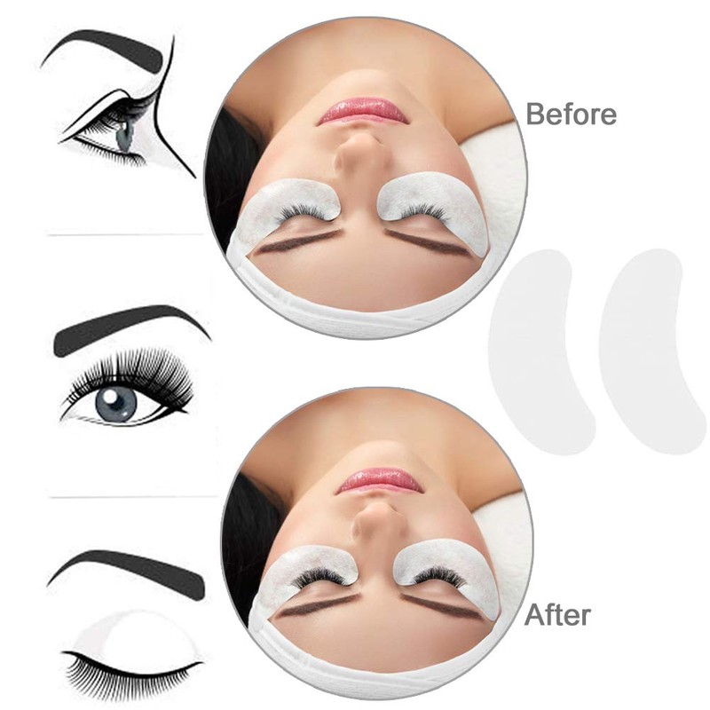 Qleng Under Eye Pads, Lint Free Lash Extension Eye Gel