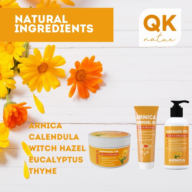 QKnatur - ARNICA MONTANA GEL CREAM - For muscles and