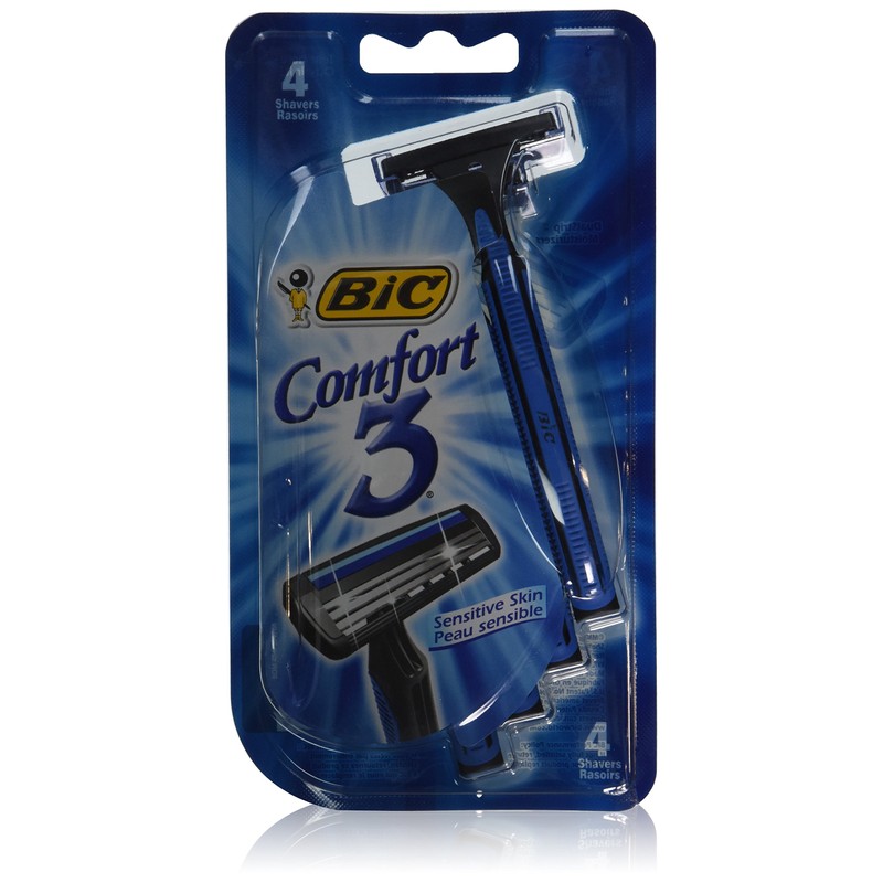 BIC Mens Comfort 3 Advance Shavers for Men with Sensitive