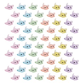 60pcs Mini Sting Ray Figures, Mini Resin Manta Ray Miniature Sting Ray Tiny Sea Animal Figurines Ornament for DIY Craft Garden Landscape Dollhouse Potted Plants Decorations(6 Colors)