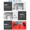 Gooseneck Trailer Lock, Heavy Duty Trailer Lock Fits Round &