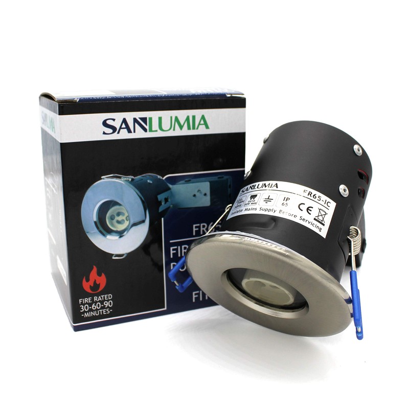 sanlumia 2 X LED Fire Rated Downlight Can GU10 Recessed