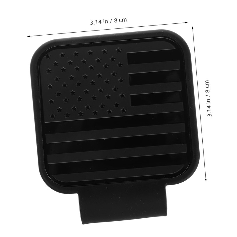 Ciieeo Flag Hitch Cover Durable Towing Cover with American Flag