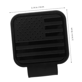 Ciieeo Flag Hitch Cover Durable Towing Cover with American Flag Design Receiver Hitch Accessories for Offroad Vehicles and Trailers Easy Installation and Weather Protection