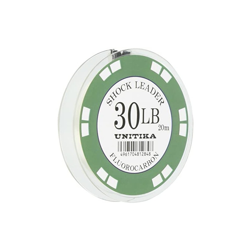 Unitika Compact Shock Leader FC, 6.6 ft (20 m), 30LB,