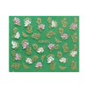 Gold and Silver Rose Flower Rhinestone Nail Art Sticker Ble327J